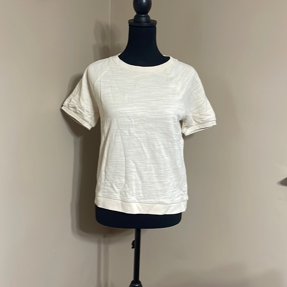 J. Crew Short-sleeve Cotton Sweatshirt - Picture 2 of 7